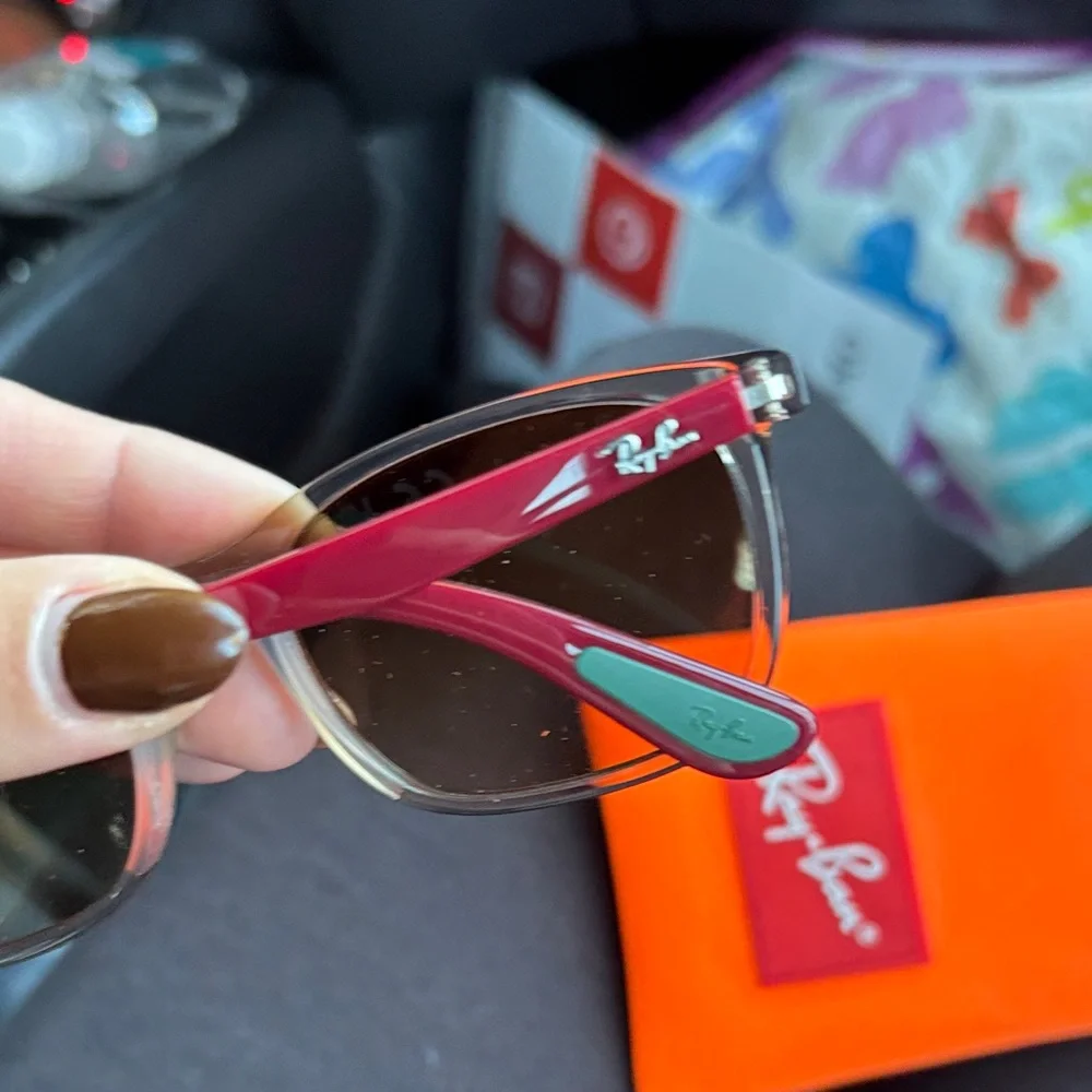 Kids Ray-Ban Sunglasses with Orange Case